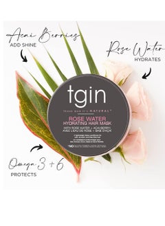 Tgin Rose Water Moisturizing Hair Mask for Curls and Waves  - Image 2
