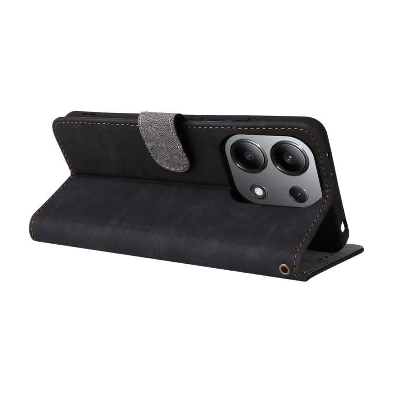 TPU MagSafe Case for Redmi Note 13 with Card Holder and Drop Protection plus Shockproof plus Kickstand plus Strong Magnetic in Brown - Image 5