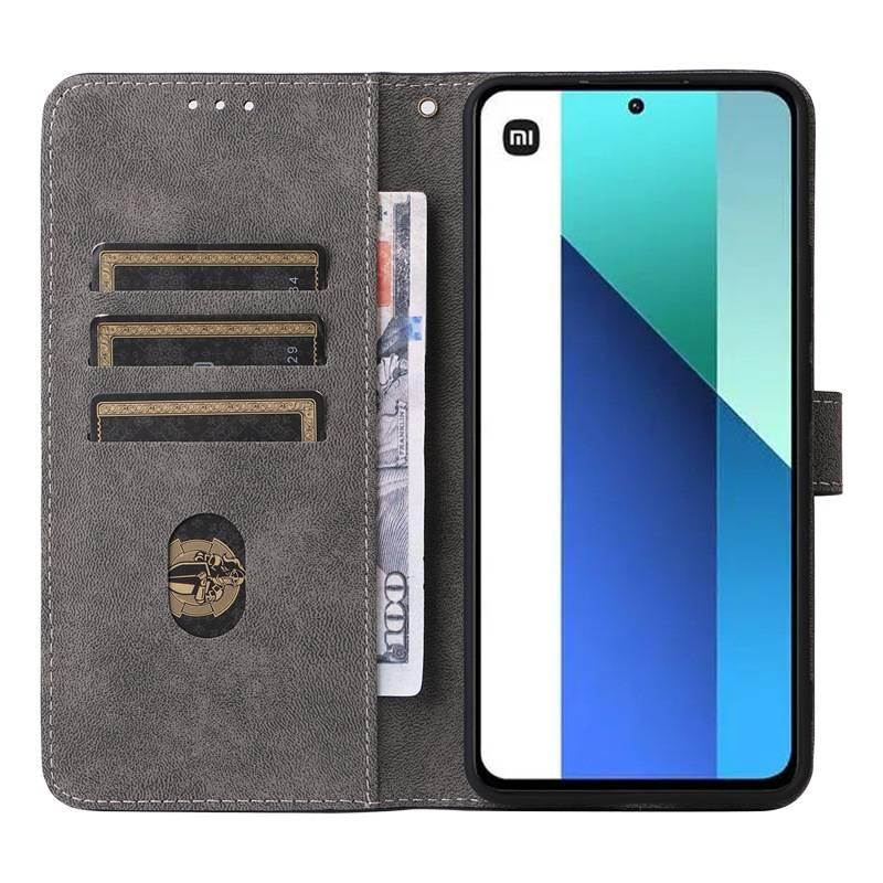 TPU MagSafe Case for Redmi Note 13 with Card Holder and Drop Protection plus Shockproof plus Kickstand plus Strong Magnetic in Brown - Image 4