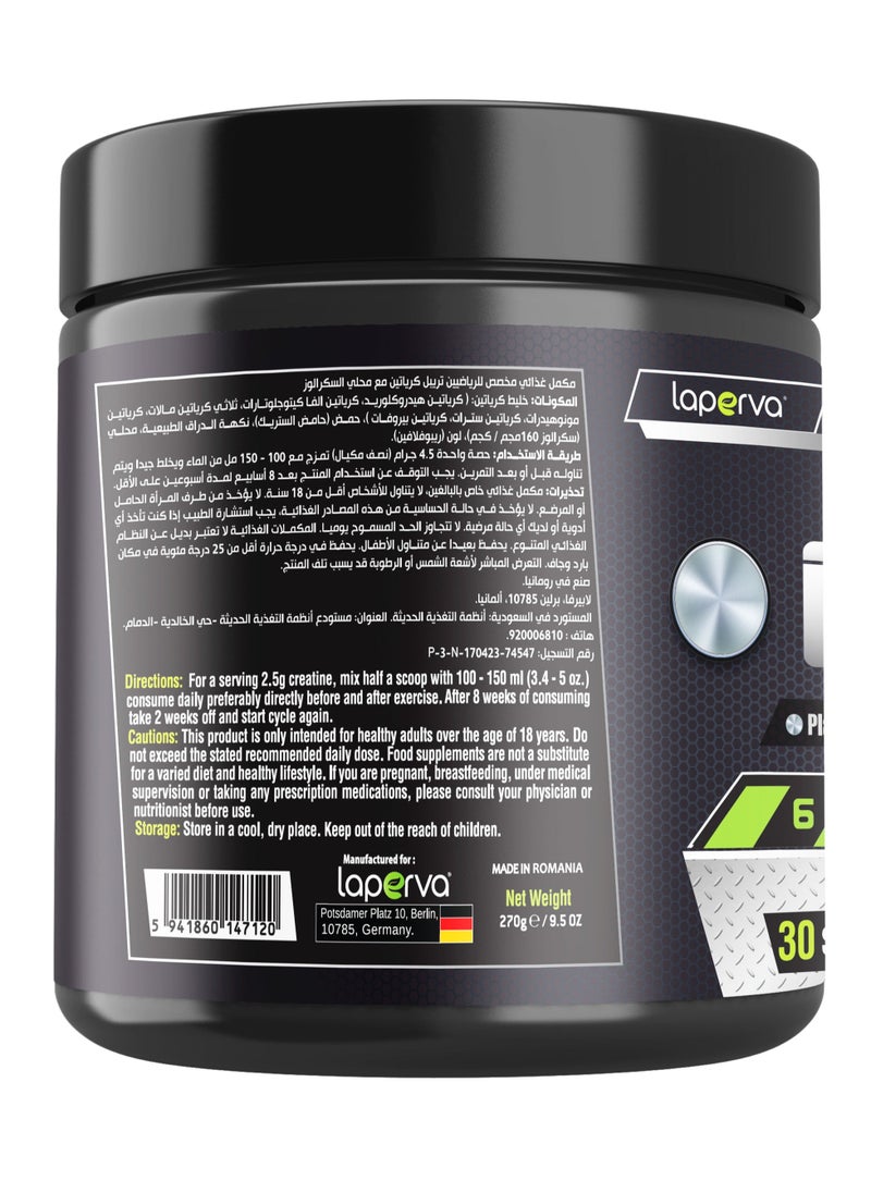 Laperva كرياتين ثلاثي الجيل التالي، نكهة المانجو، 270 جرام - Image 3