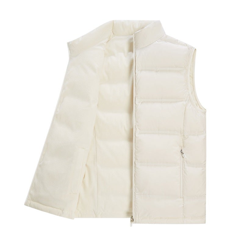 Vest White New Autumn/winter Warm Reversible Down for Couples 90 Duck Plus Size