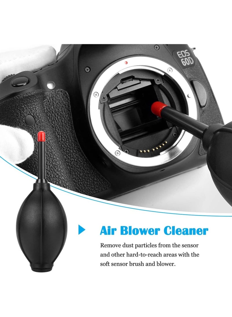 Kiboule Professional Camera Cleaning Kit(28 pcs), Including Air Blower/Cleaning Pen/Cleaning Spray/Cleaning Cloth/Lens Brush, Lens Cleaning Kit for DSLR Cameras Compatible with Canon, Nikon, Sony - Image 2