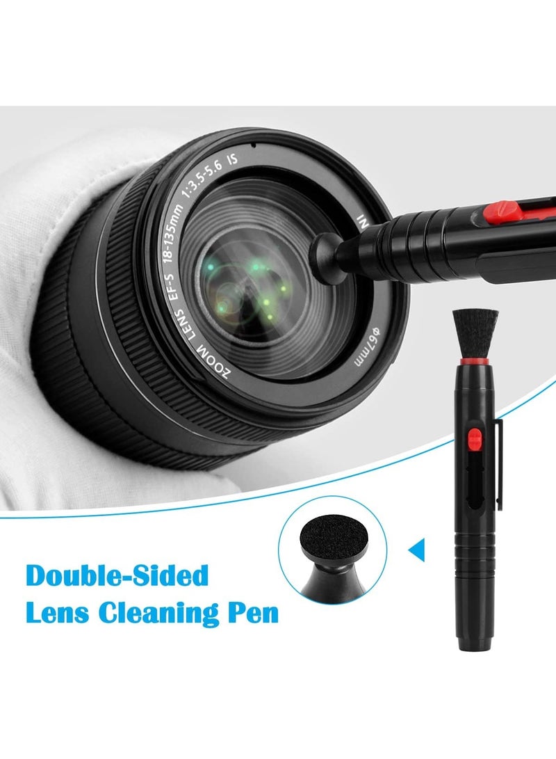 Kiboule Professional Camera Cleaning Kit(28 pcs), Including Air Blower/Cleaning Pen/Cleaning Spray/Cleaning Cloth/Lens Brush, Lens Cleaning Kit for DSLR Cameras Compatible with Canon, Nikon, Sony - Image 3