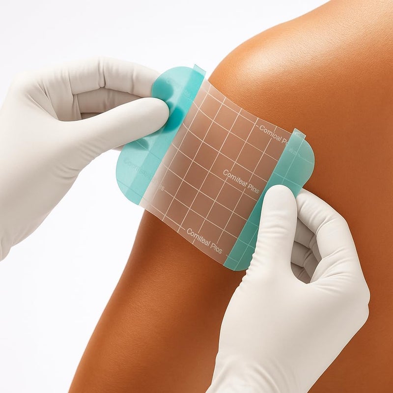 Coloplast ضمادة هيدروكولود للقرحات الجلدية كومفيل بلس شفافة 5X7 سم - Image 4