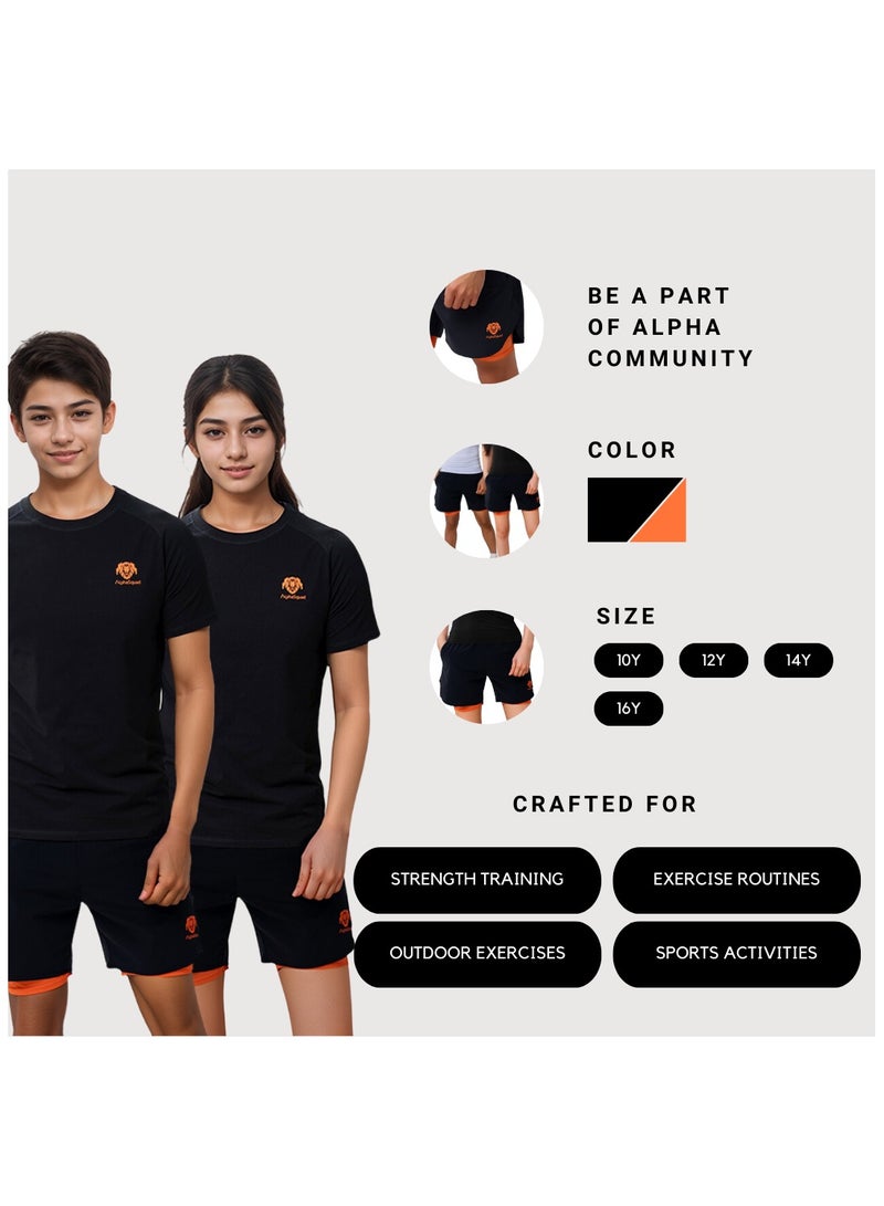 AlphaSquad AlphaSquad Athletic Shorts for Kids  - Image 5