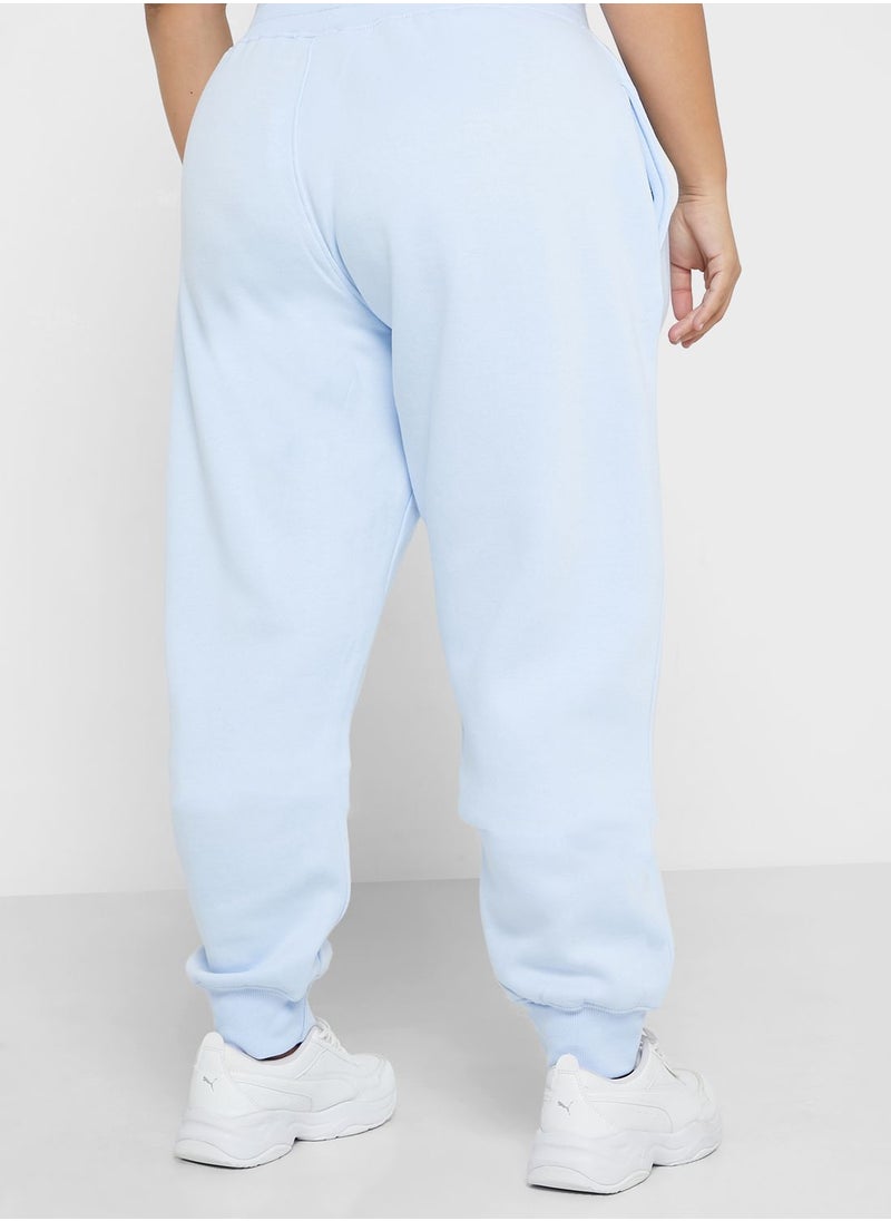 Public Desire Curve x Amber Gill - High Waist Logo Joggers - Image 1