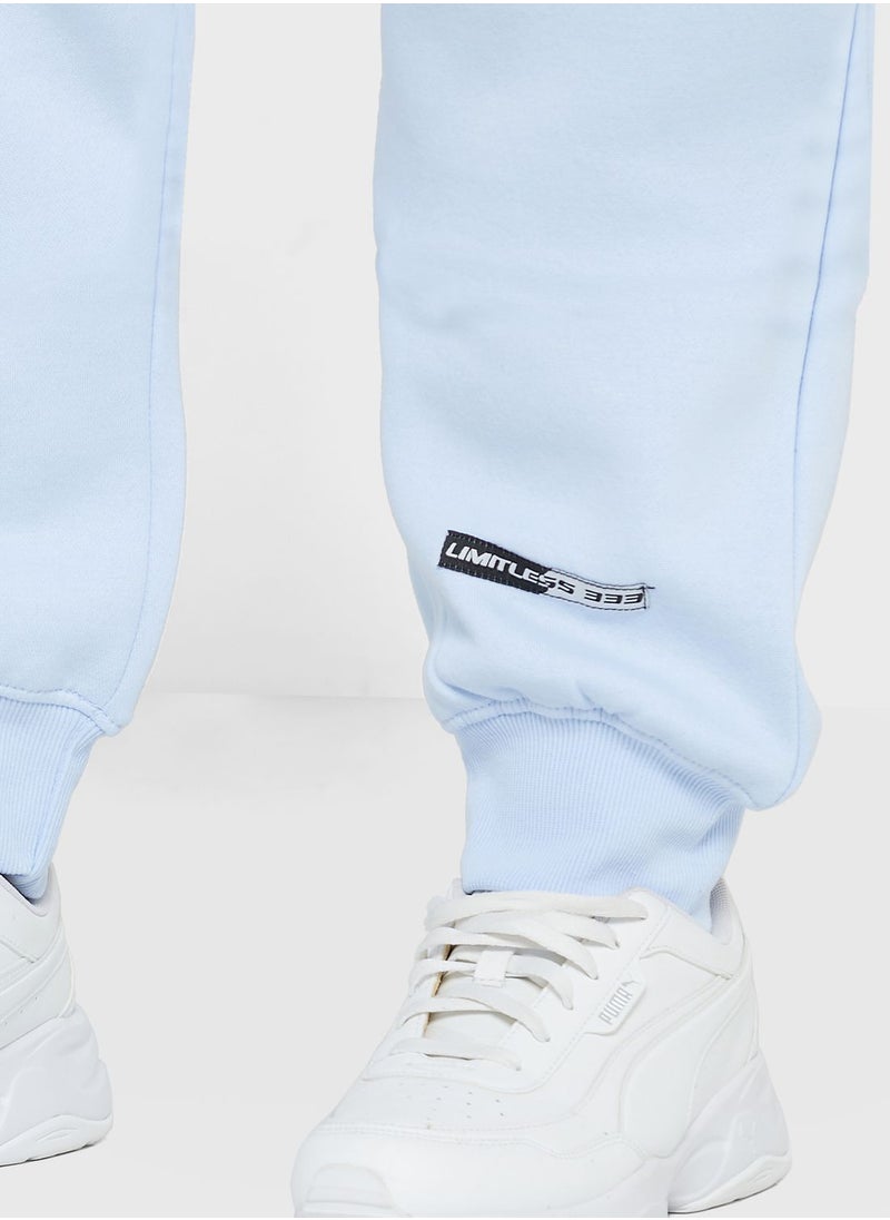 Public Desire Curve x Amber Gill - High Waist Logo Joggers - Image 1