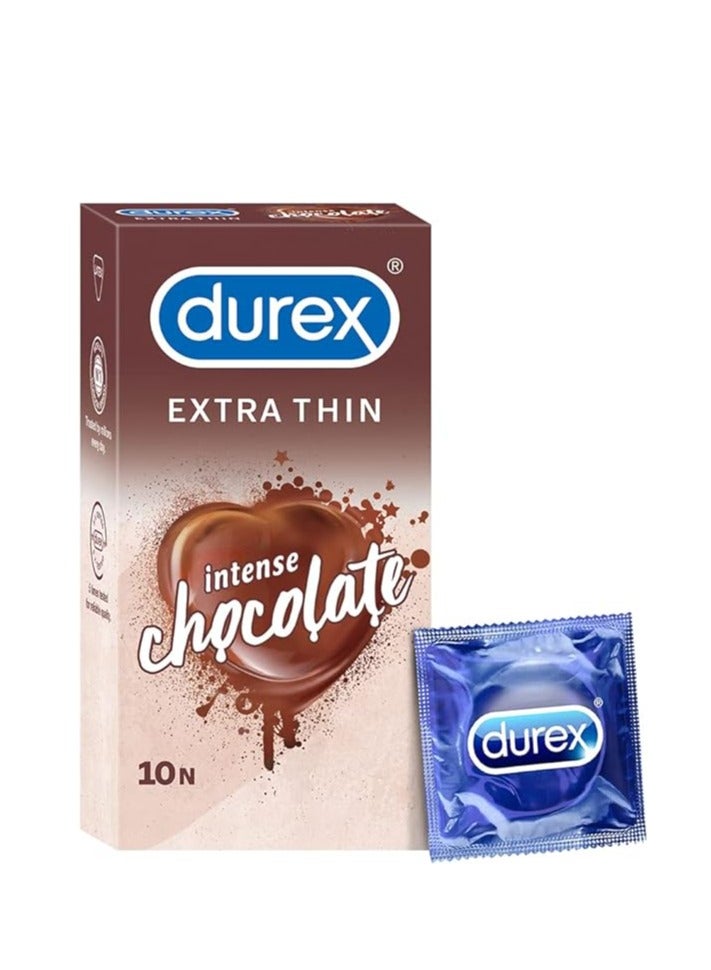 Extra Thin Intense Chocolate Condoms 10N