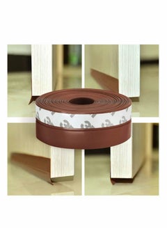 Generic 16 Feet Silicone Seal Strip Door Weather Stripping Door Seal Strip Window Seal Silicone Sealing Tape for Door Draft Stopper Adhesive Tape for Doors Windows and Shower Glass - Brown 25MM  - Image 5