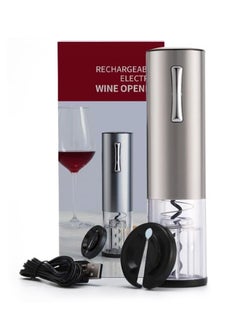 Generic Electric Wine Opener, Battery Operated Wine Bottle Openers with Foil Cutter, One-click Button Corkscrew Remover for Home Kitchen Party Wedding  - Image 1