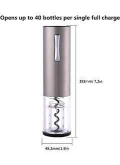 Generic Electric Wine Opener, Battery Operated Wine Bottle Openers with Foil Cutter, One-click Button Corkscrew Remover for Home Kitchen Party Wedding  - Image 5