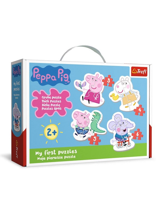 Trefl بازل تريفل بيبا بيغ 4 في 1، بازل كلاسيكي للأطفال، متعة إبداعية، بازل كلاسيكي للبالغين والأطفال من عمر 2 سنة - Image 1