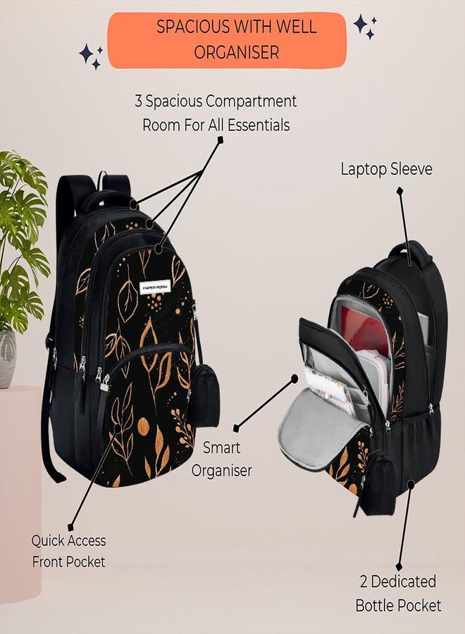 Hyper Adam 35 L School Bag For Kids | Waterproof Casual Backpack For Boys & Girls | College Bag | Tuition Bag |Traveling Back For Men and Women | With Extra Pouch & 1 Year Warranty (Brown Lilly) - Image 5