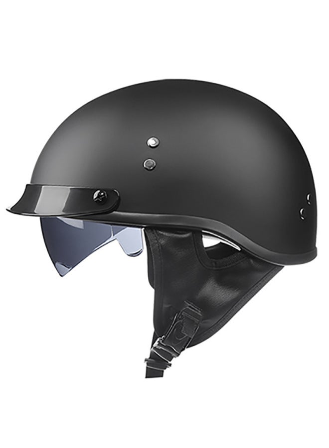 Sub-black Personalized Retro Helmets For Men And Women, Lightweight Half-helmets, Four-season Prince Helmets, Indian Motorcycle Riding Fashion