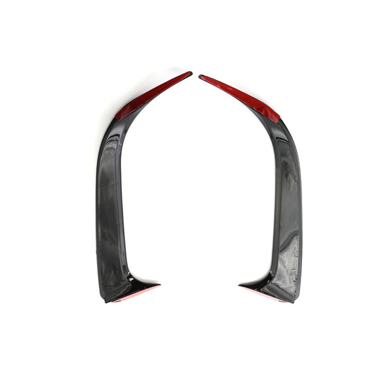Glossy black Rear Bumper Spoiler Air Vent Cover Replacement for Mercedes W117 CLA Class 14-18 - Image 5