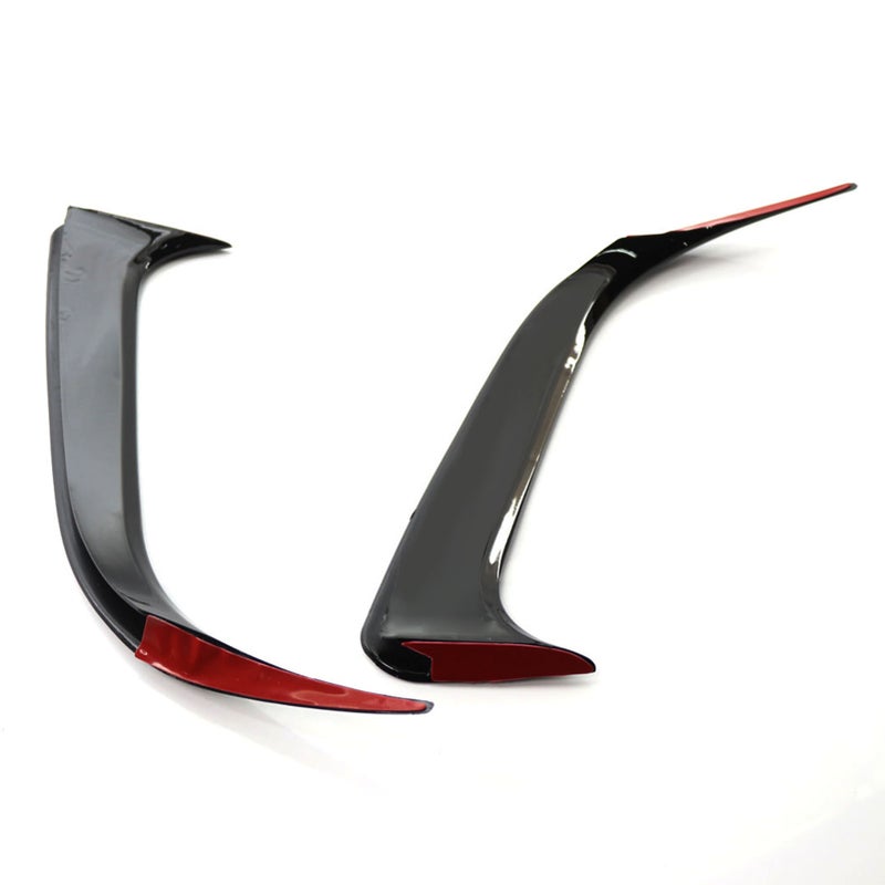 Glossy black Rear Bumper Spoiler Air Vent Cover Replacement for Mercedes W117 CLA Class 14-18 - Image 3