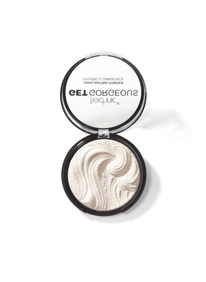Technic Technic Get Gorgeous Highlighting Powder - Pressed Shimmer Face Makeup Compact for a Natural Glow. Shade: Original  - Image 1