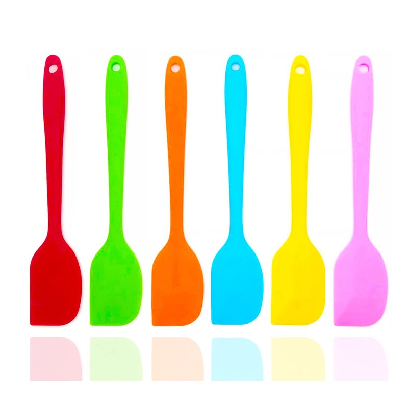 6 Pcs Silicone Kitchen Utensils Set Silicone Cooking Utensils Heat Resistant Kitchen Cooking Utensils SetHigh Heat Resistant to 480F Hygienic One Piece Design White