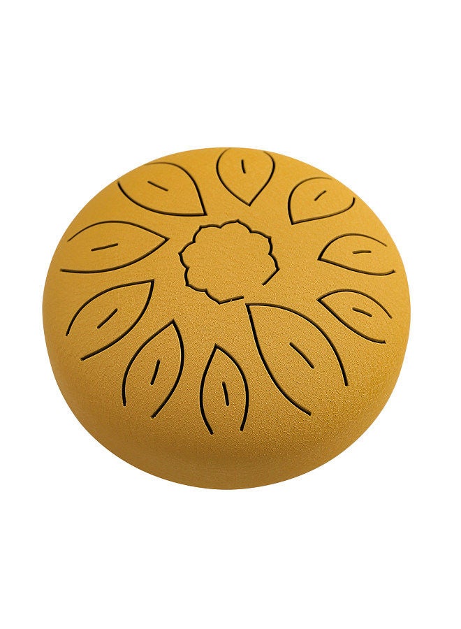 Generic 6-Inch Steel Tongue Drum 11 Notes Handpan Drum C Key with Drum Mallet Finger Picks Percussion Musical Instruments for Meditation Yoga - Image 1