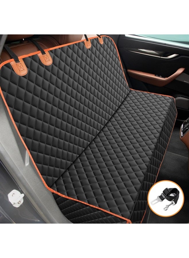 MIXJOY Dog Car Cover for Back Seat Cover Protector Waterproof Dog Seat Covers for Cars, Car Seat Protector for Dogs with 1 Dog Seat Belt, Nonslip Back Seat Cover for Kids, Trucks & SUV  - Image 1
