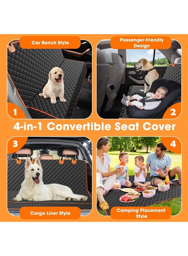 MIXJOY Dog Car Cover for Back Seat Cover Protector Waterproof Dog Seat Covers for Cars, Car Seat Protector for Dogs with 1 Dog Seat Belt, Nonslip Back Seat Cover for Kids, Trucks & SUV  - Image 3