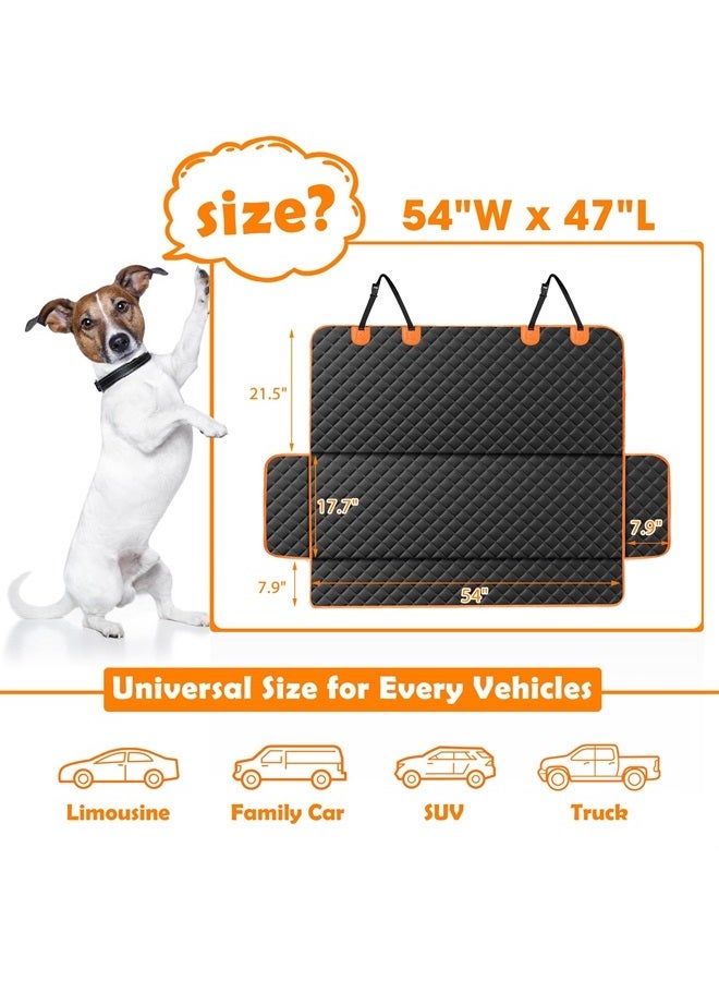 MIXJOY Dog Car Cover for Back Seat Cover Protector Waterproof Dog Seat Covers for Cars, Car Seat Protector for Dogs with 1 Dog Seat Belt, Nonslip Back Seat Cover for Kids, Trucks & SUV  - Image 2