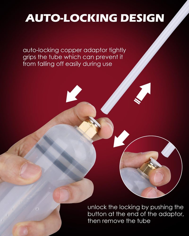 SEDY Fluid Extractor - 200cc Multi-Purpose Syringe, Oil Suction Pump, Manual Extraction and Filling Pump, Automotive Oil Syringe - Image 5