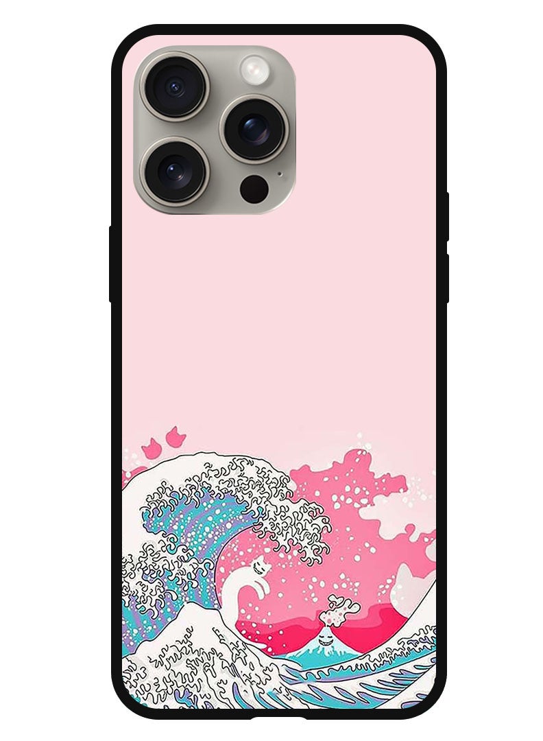 Theodor Protective Case Anti Scratch Shock Proof Bumper Cover For iPhone 15 Pro Waves  - Image 1