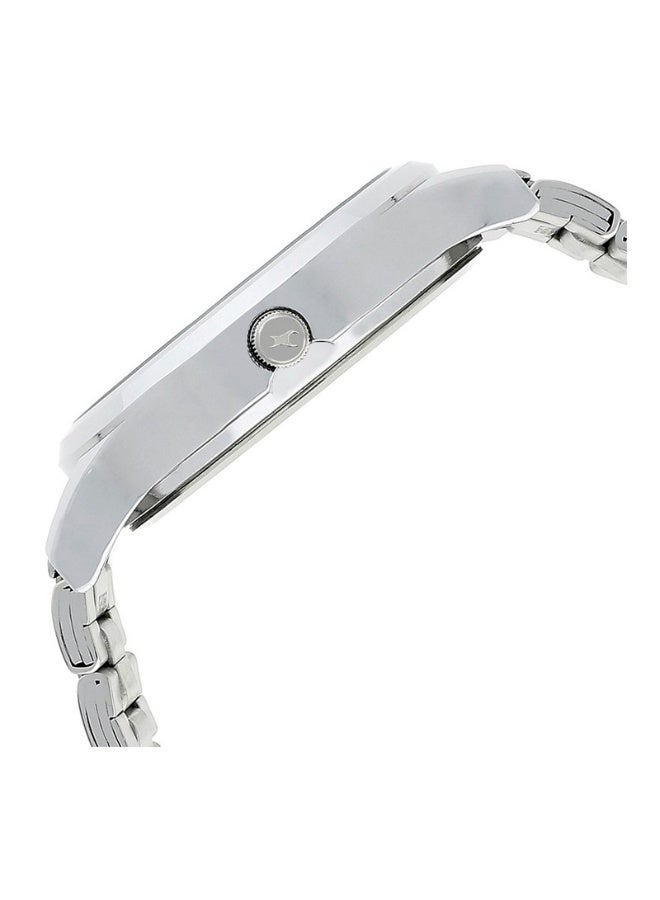 fastrack ساعة يد أنالوج للرجال من بولد كواتز 38051SM05 - قرص أزرق، حزام من الفولاذ المقاوم للصدأ، علبة 44 مم - Image 4