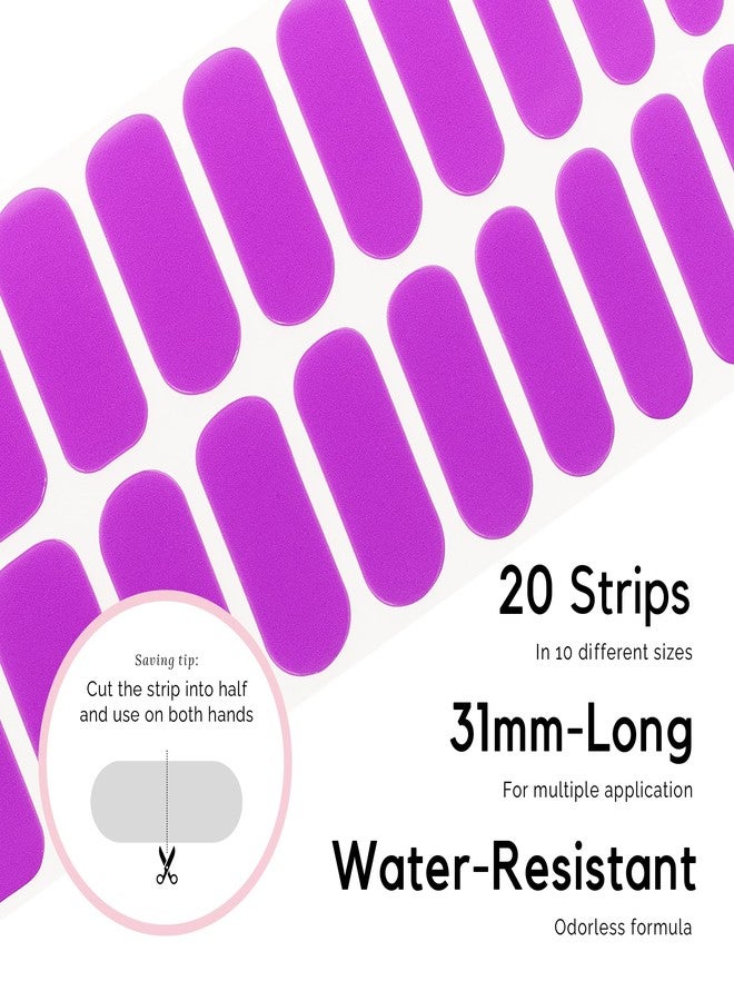 NAILOG Semi Cured Gel Nail Strips (20 Extra Long Polish Stickers/Wraps) │ Glossy & Long Lasting Soft Gel Finishing, Kiko - Image 4