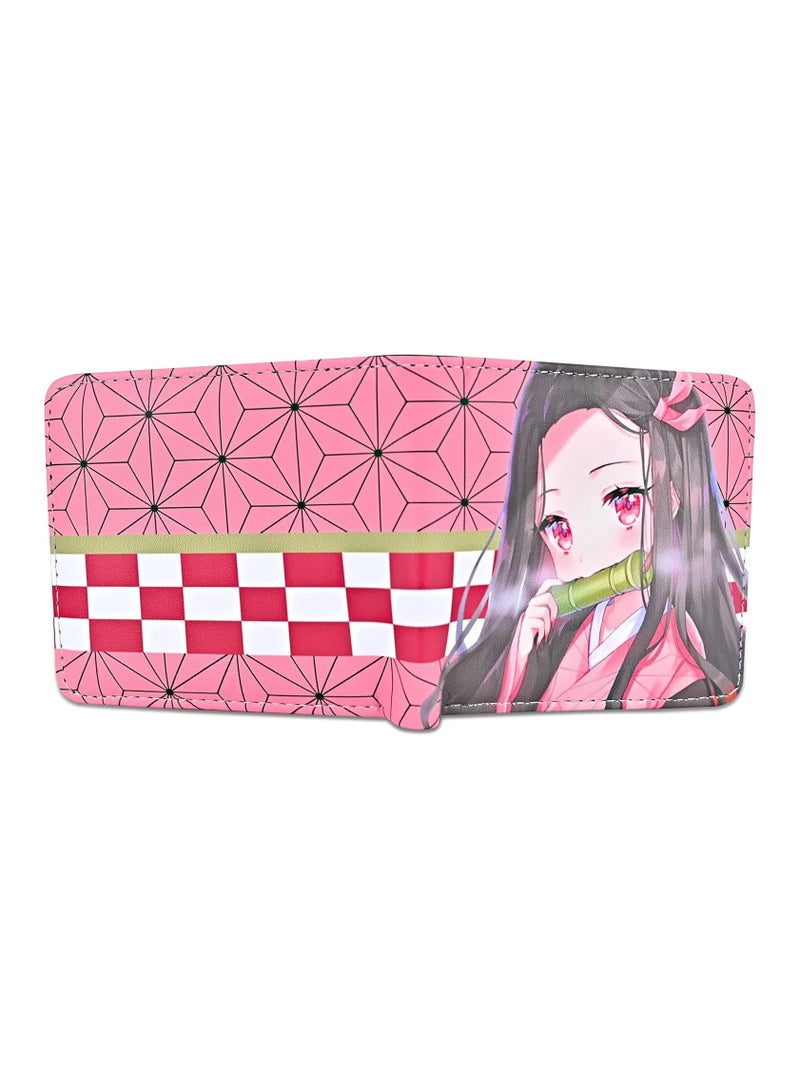 عام محفظة أنمي قاتل الشياطين كامادو نيزوكو محفظة جلد صناعي نحيف للغاية ذات محفظة متعددة الأغراض - Image 4