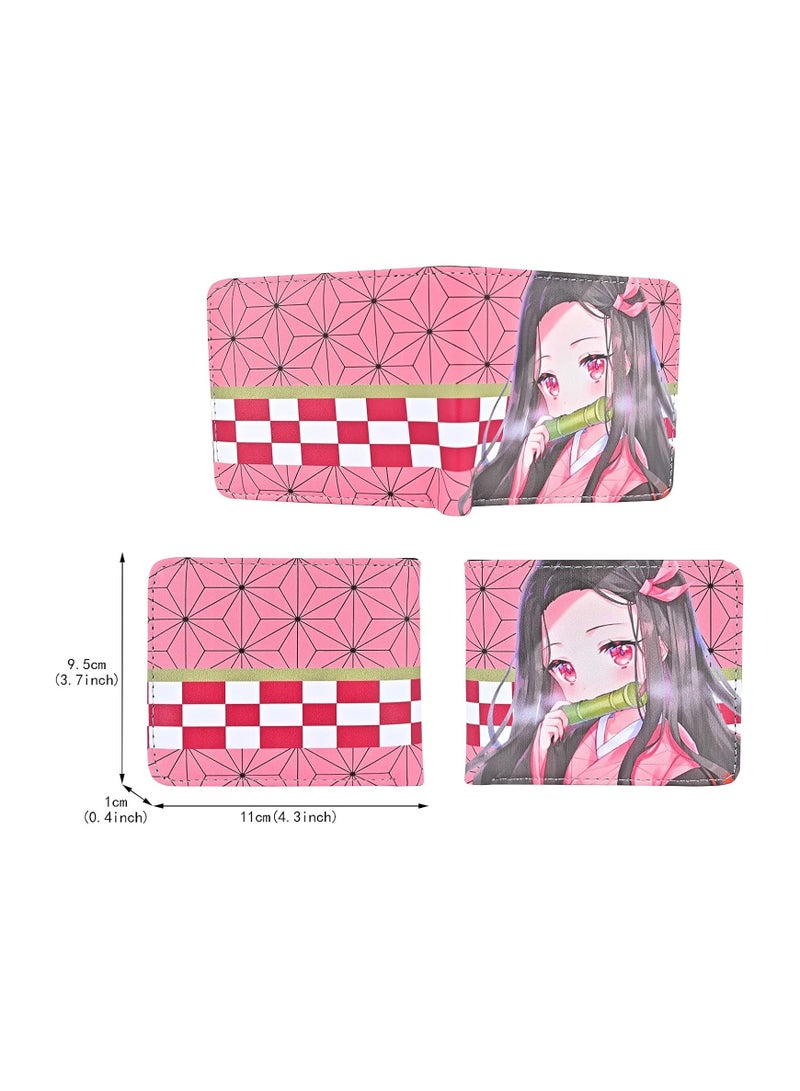 عام محفظة أنمي قاتل الشياطين كامادو نيزوكو محفظة جلد صناعي نحيف للغاية ذات محفظة متعددة الأغراض - Image 2