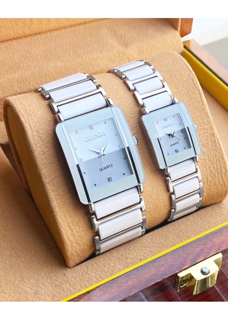 شينيكسي طقم ساعة شينيكسي مقاوم للماء للزوجين - Image 3