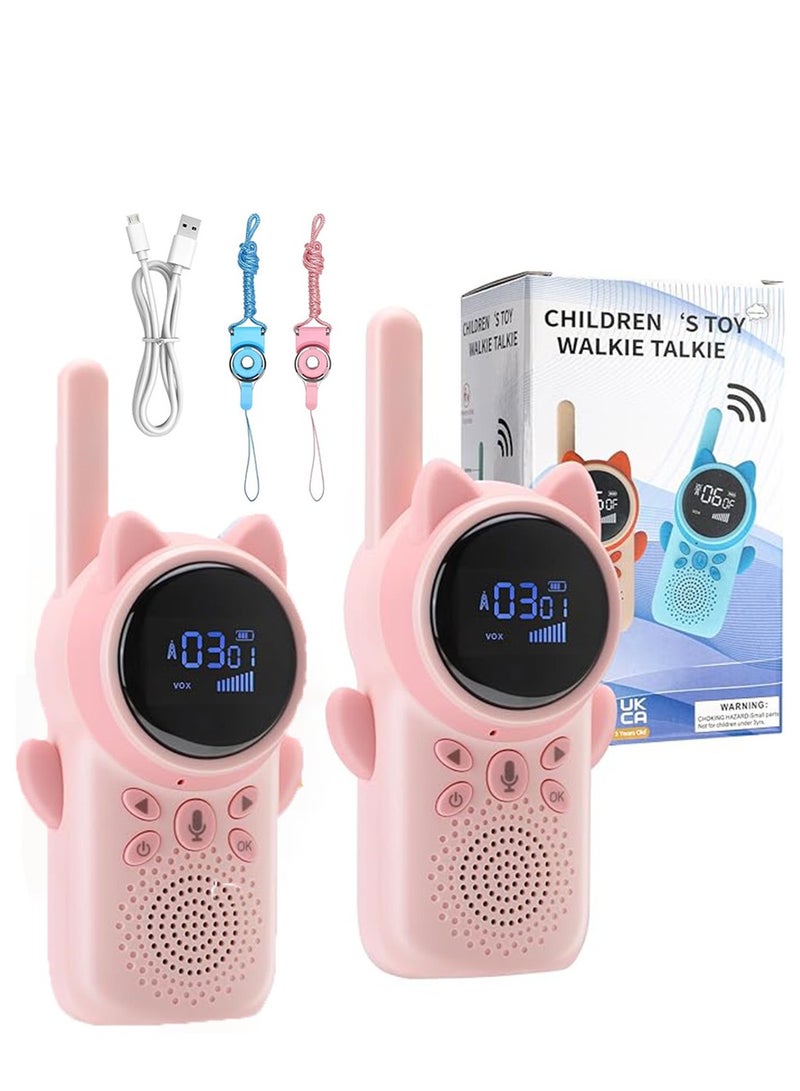 BlueFire Kids' Adventure Walki Talki Rechargeable (2 Pack) – LCD Display & LED Flashlight, Fun Outdoor Toy Gift for Boys & Girls Ages 3-12 – Camping, Hiking, Backyard Adventures (USB Rechargeable, Lightweight, Clear Sound - Image 1