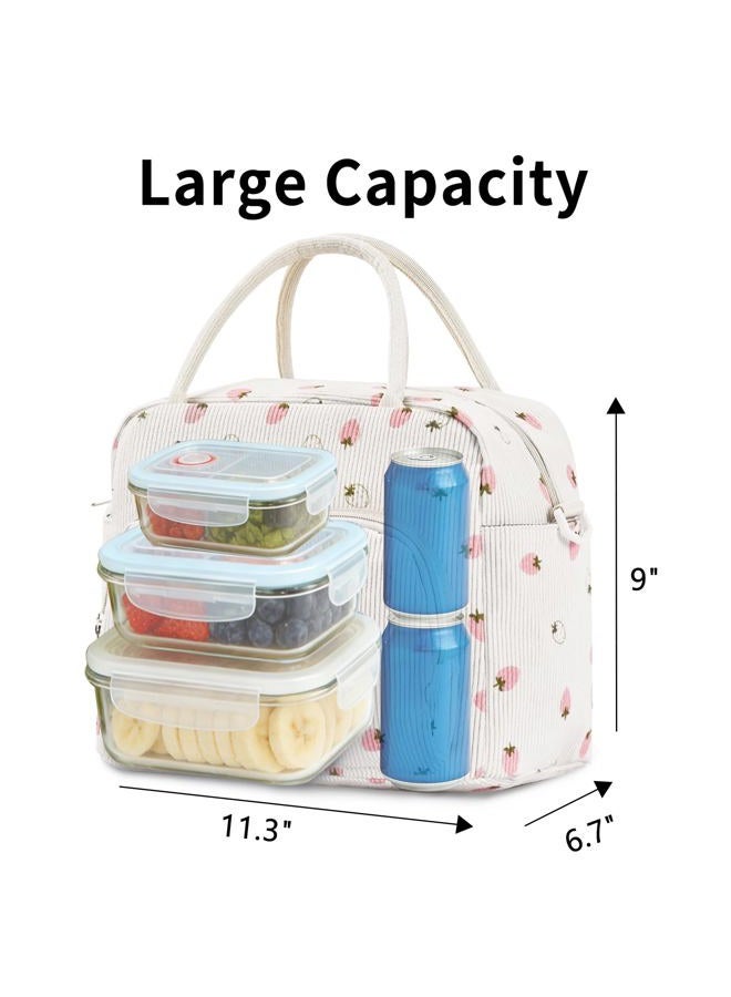 GASSDA Lunch Box for Women Insulated Lunch Bag Women Adult Cute Lunch Bags Reusable Lunchbox Cooler Tote Bag for Work Picnic - Image 3