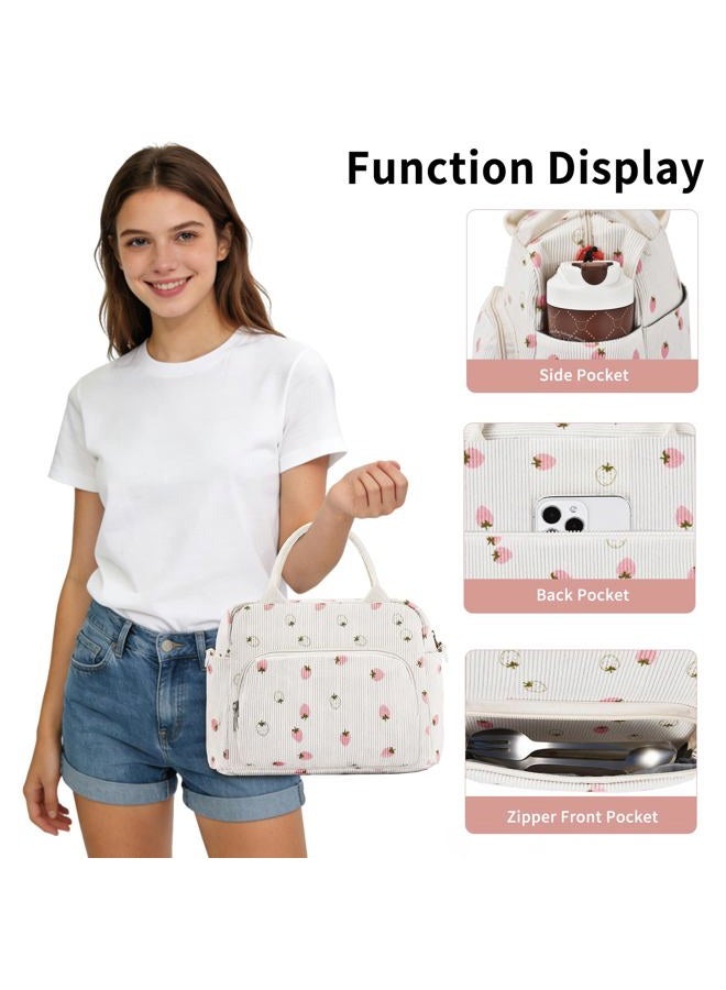 GASSDA Lunch Box for Women Insulated Lunch Bag Women Adult Cute Lunch Bags Reusable Lunchbox Cooler Tote Bag for Work Picnic - Image 4
