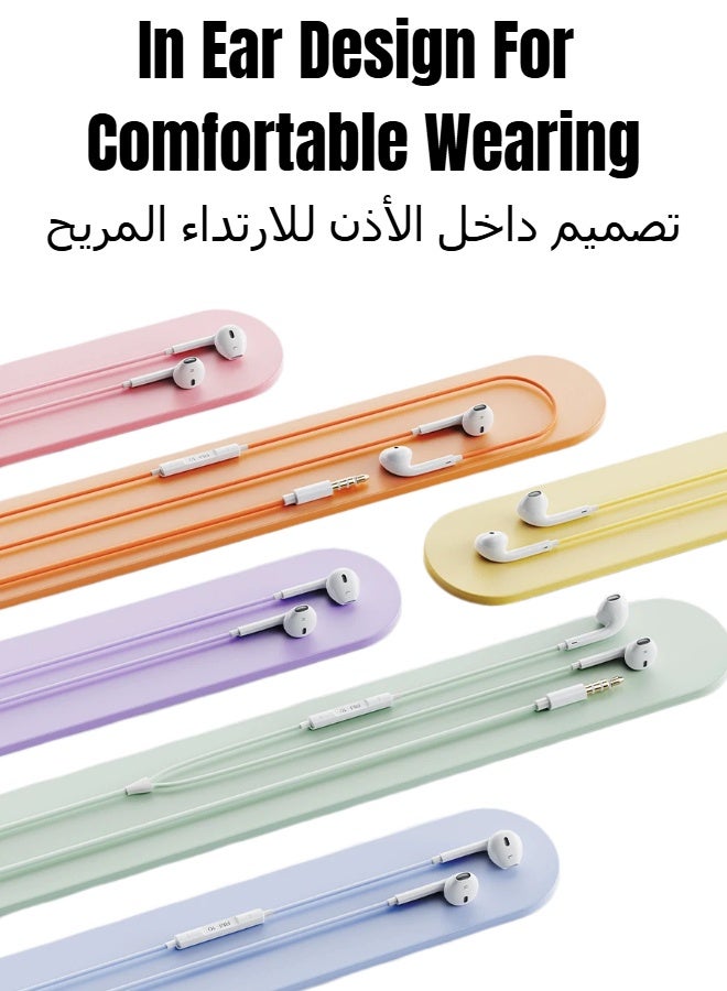 REMAX RM-10 Colorful 3.5mm Wired In Ear Stereo Earphones With Mic & Inline Control, Comfort Ergonomic Ear Tip, Ideal for Old Mobile Tablet Laptop PC Gaming Online Class Car AUX (Starry Purple) - Image 4