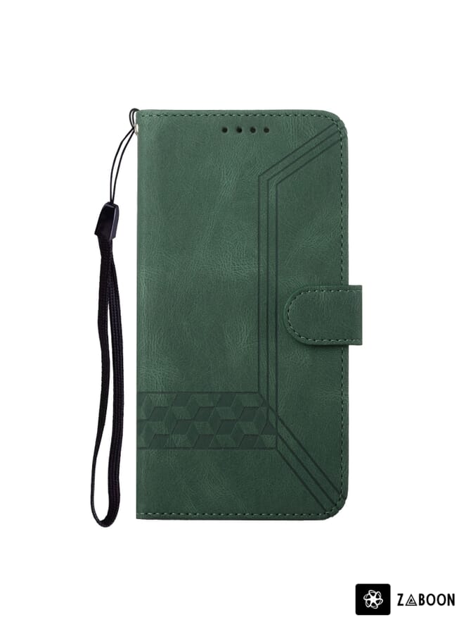 Zaboon Protective Case For OPPO A73 2020 Cubic Skin Feel Flip Leather - Image 2