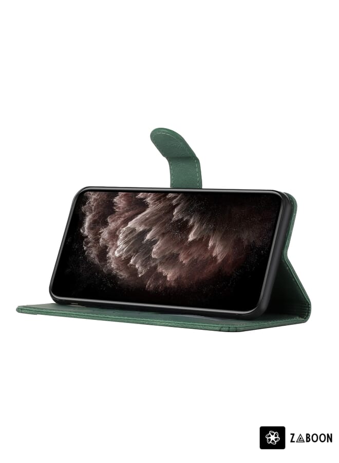 Zaboon Protective Case For OPPO A73 2020 Cubic Skin Feel Flip Leather - Image 5