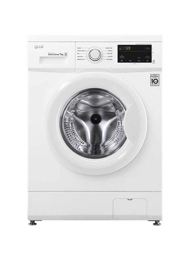 LG 7 KG Front Load Washing Machine With 6 Motion Direct Drive Motor, Sleek Design, Smart Diagnosis, 10 Years Motor Warranty 7 kg FH2J3QDNG0P White - Image 4