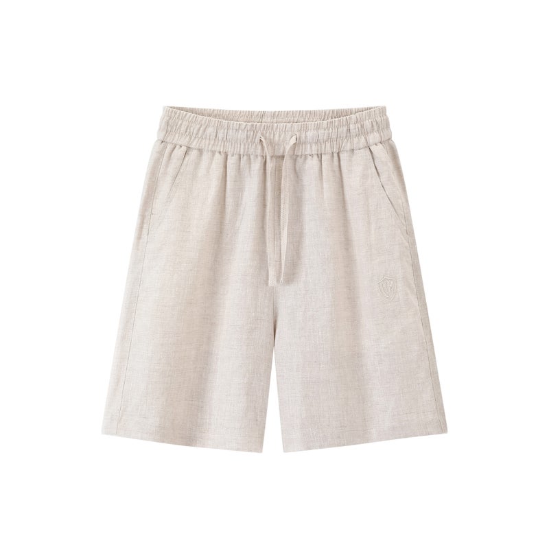 100% Linen Straight Shorts for Women - Breathable Summer Casual Beach Shorts - Image 5