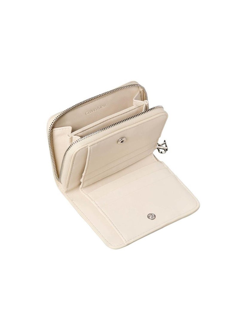 CALVIN KLEIN Leather RFID Monogram Charm Wallet - Image 3