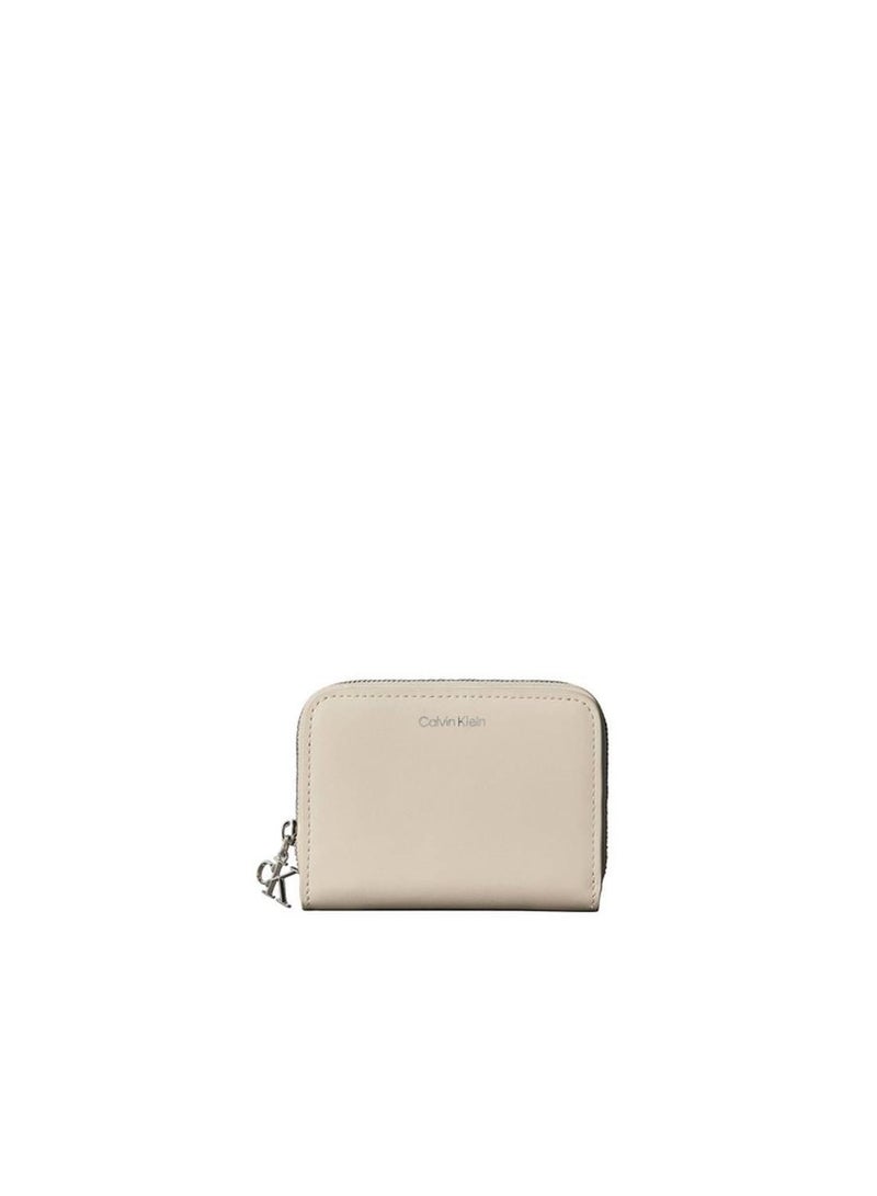 CALVIN KLEIN Leather RFID Monogram Charm Wallet - Image 1