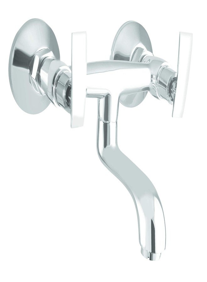 10X Brass Wall Mixer NV-9112 Non-Telephonic for Bathroom/Wall Mount Chrome Plate - Image 1