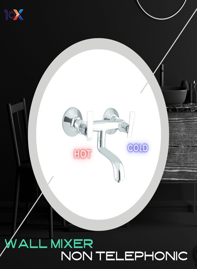 10X Brass Wall Mixer NV-9112 Non-Telephonic for Bathroom/Wall Mount Chrome Plate - Image 5