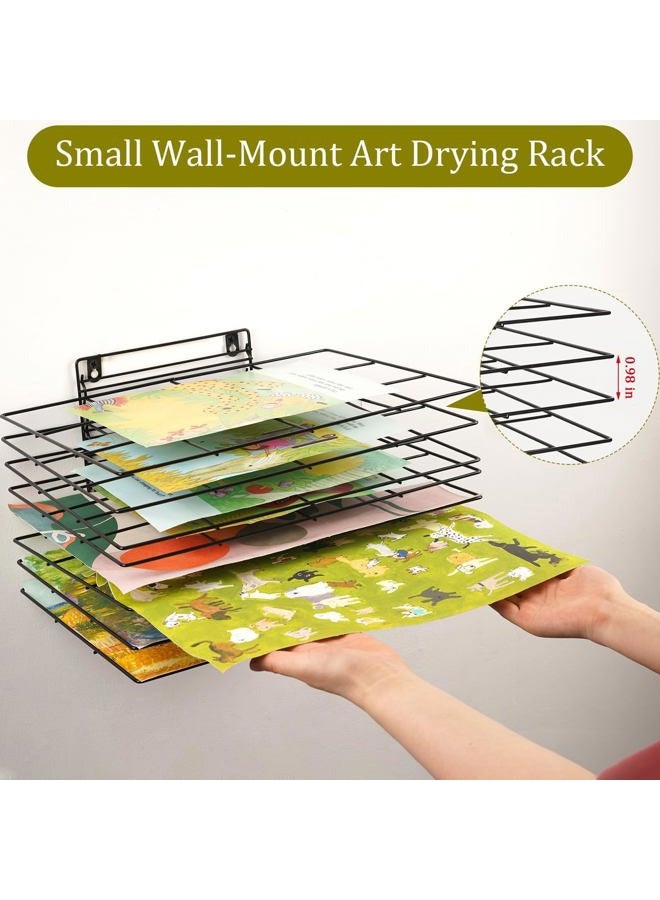 Lzttyee Art Drying Rack for Classroom Paint Drying Rack Small Art Drying Rack Wall Art Storage Rack with 8 Removable Shelves for Classrooms and Art Studios(8 Shelves) - Image 4