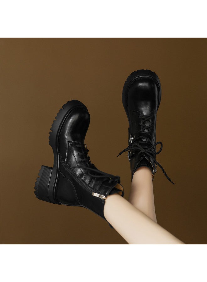 AME Handsome Women's Martin Boots 2025 Winter New Style, Sleek And Youthful Buckle Martin Boots Premium Ankle Boots - Image 5