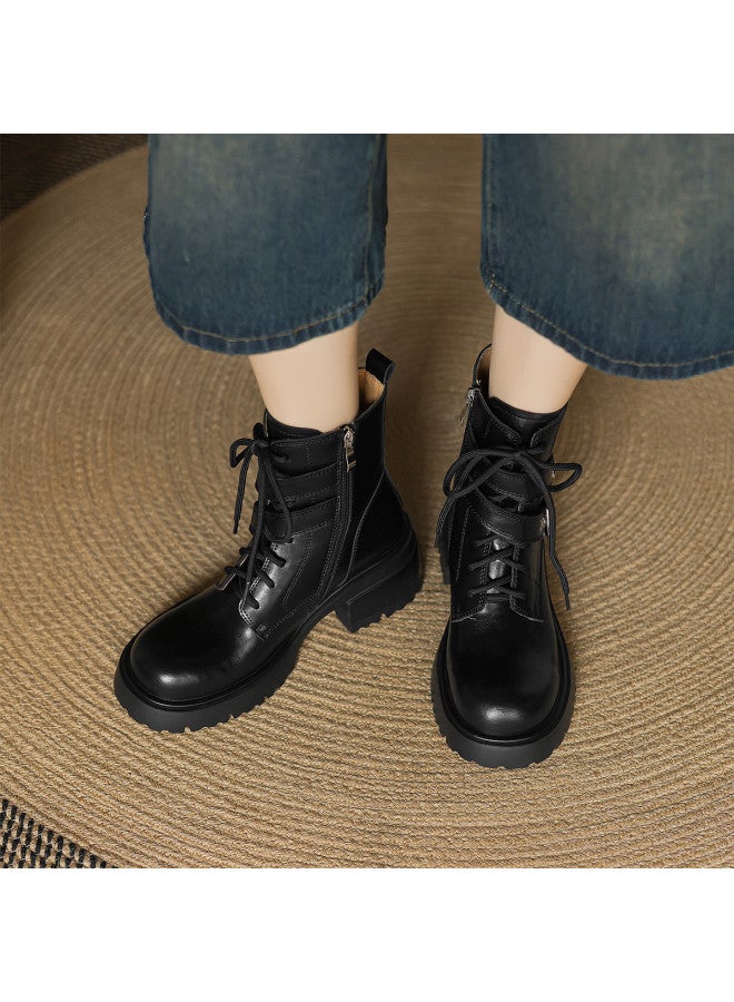 AME Handsome Women's Martin Boots 2025 Winter New Style, Sleek And Youthful Buckle Martin Boots Premium Ankle Boots - Image 4