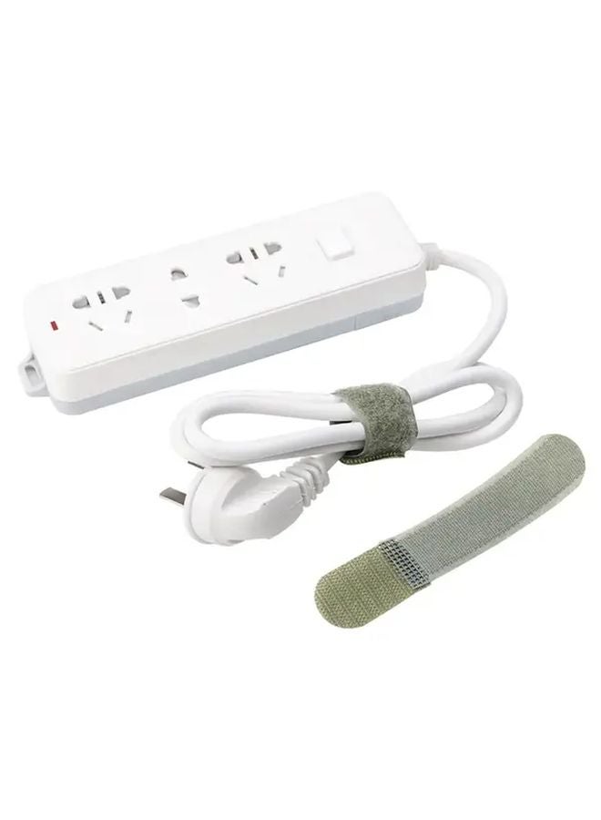 4pcs Green 12cm Reusable Tactical Nylon Straps Cable Ties Hook Loop Fastener - Image 4