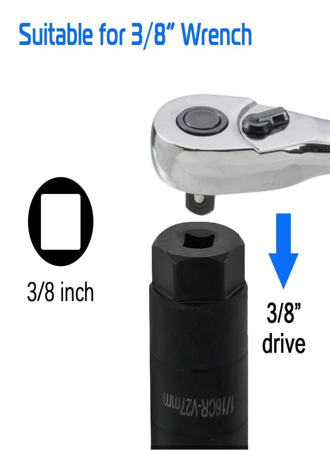 A ABIGAIL Oil Pressure Switch Socket 3/8" Drive or 1 1/8" hex Fits 1 1/16" Switches Up to 2 5/8" Long Oil Pressure Switches Oil Pressure Sending Socket - Image 3